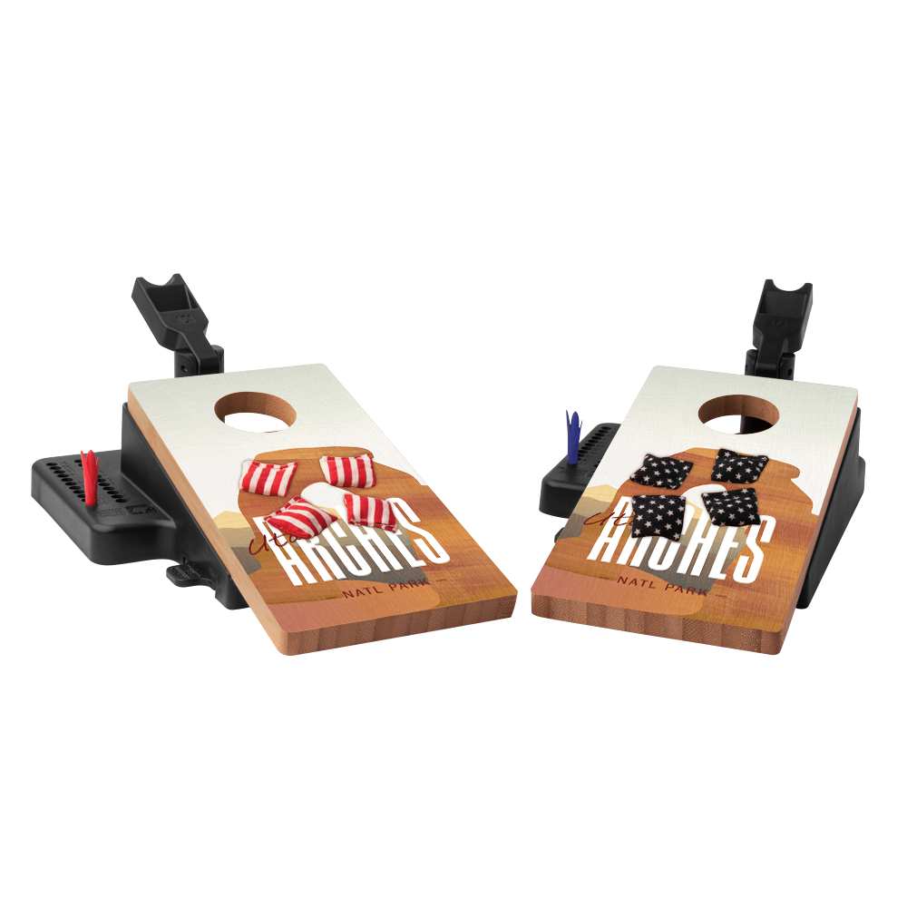 Arches Double Chuck Mini Cornhole Tabletop Game