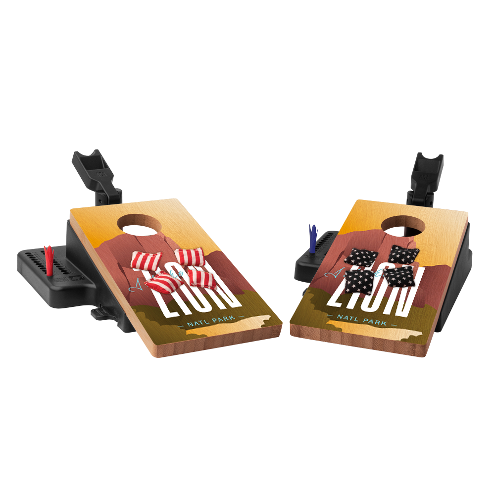Zion Double Chuck Mini Cornhole Tabletop Game