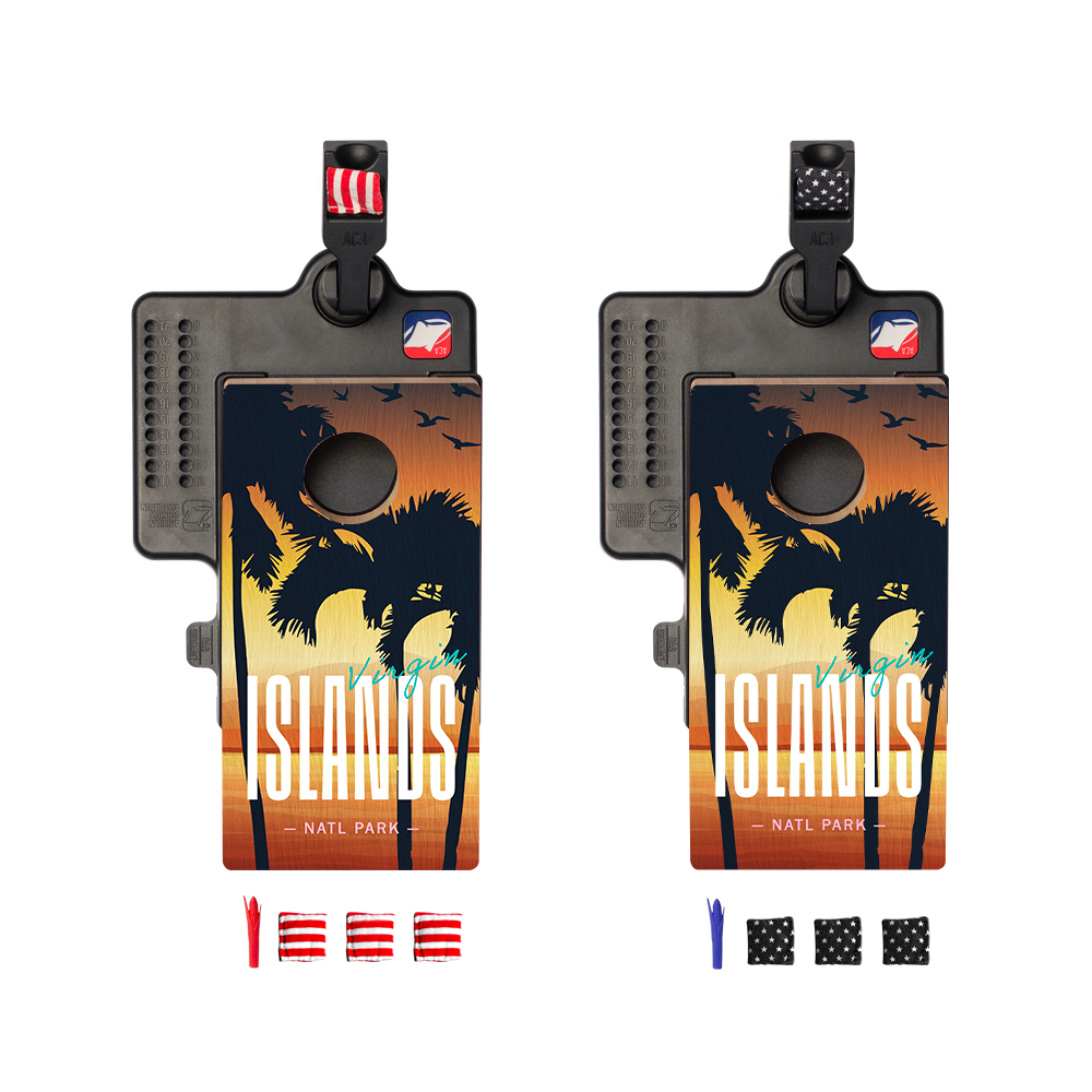 Virgin Islands Double Chuck Mini Cornhole Tabletop Game