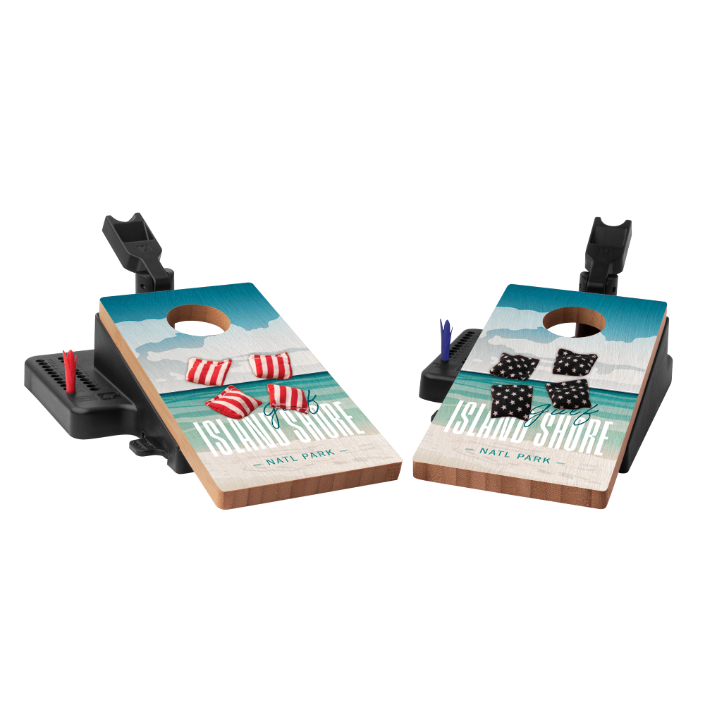 Gulf Island Shore Double Chuck Mini Cornhole Tabletop Game