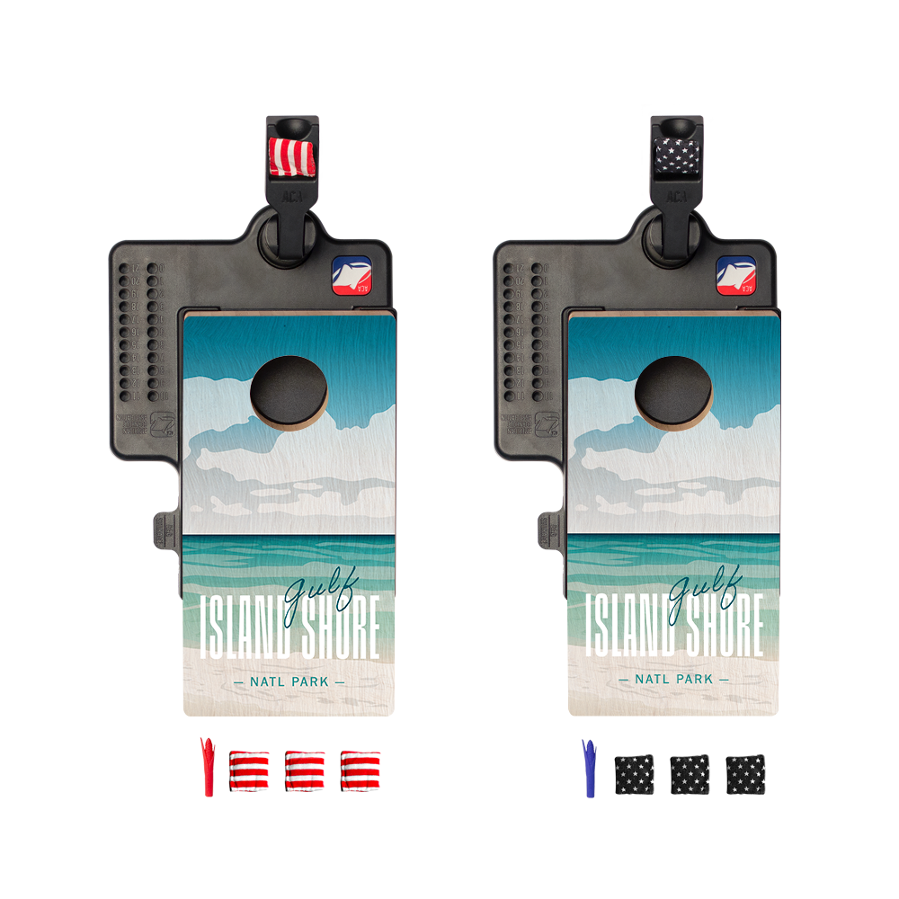 Gulf Island Shore Double Chuck Mini Cornhole Tabletop Game