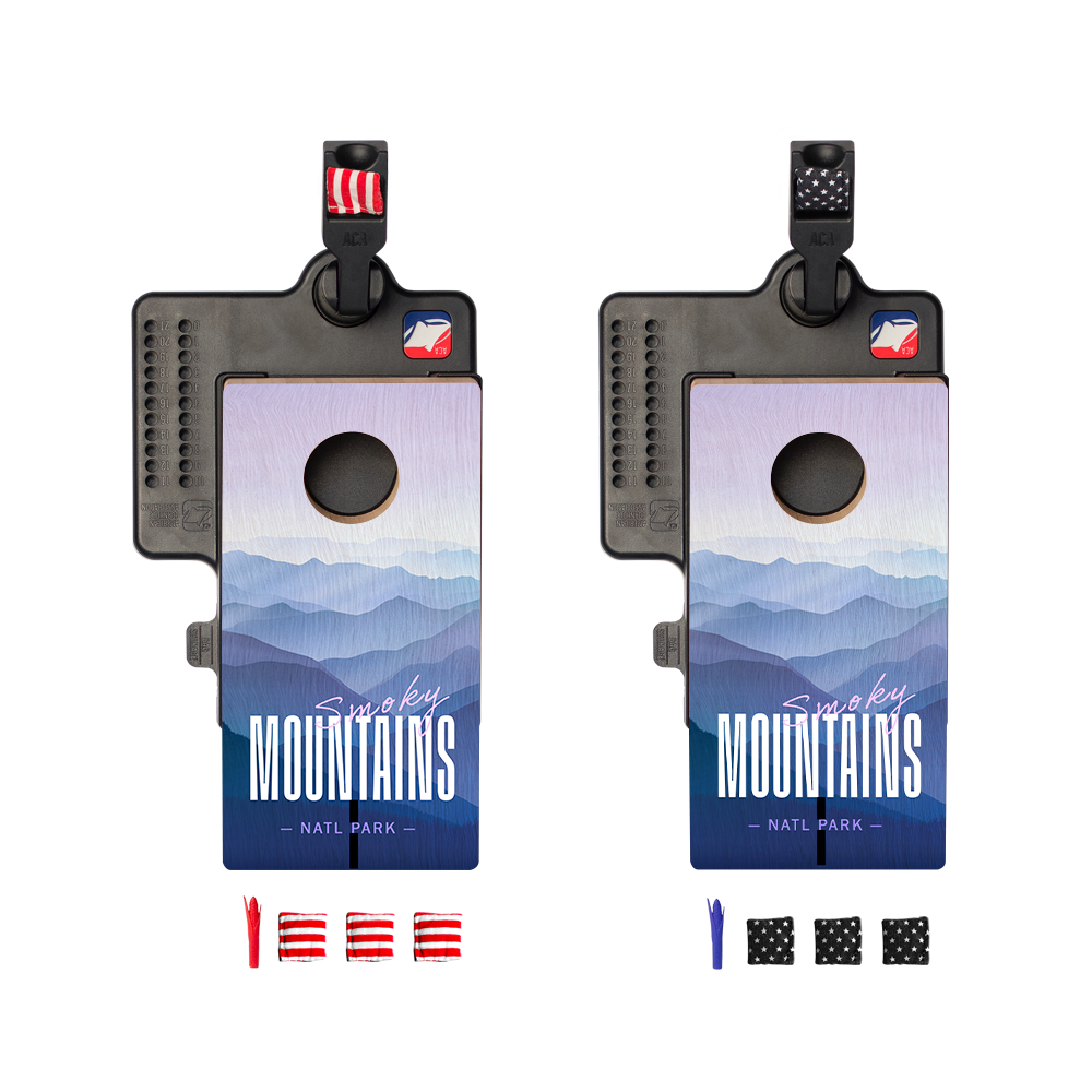 Smoky Mountains Double Chuck Mini Cornhole Tabletop Game