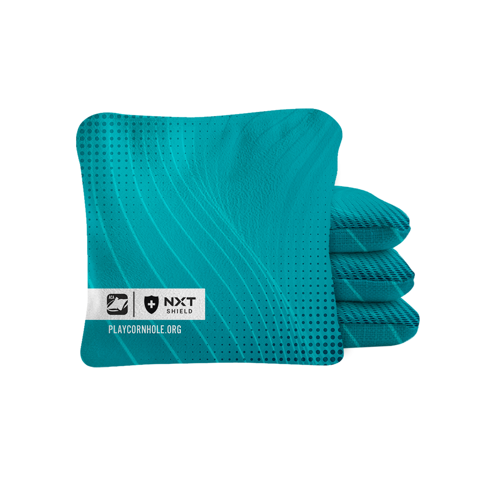 Teal NXT Shield Cornhole Bags