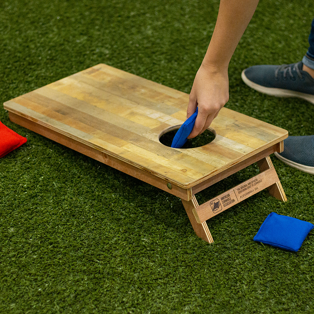 Raw Wood Panel Backyard 1x2 ft Cornhole Boards