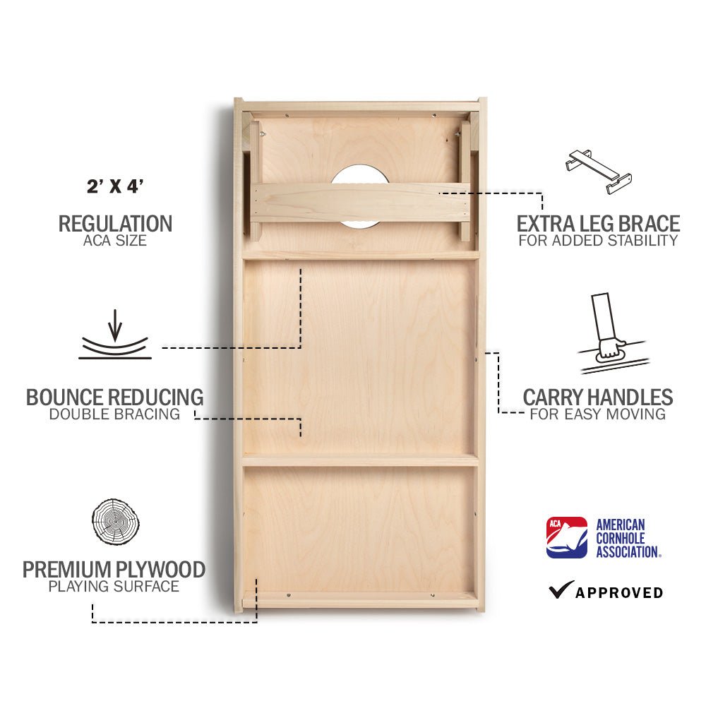1776 American Flag Star Cornhole Boards - ACA - 000170 | American Cornhole Association
