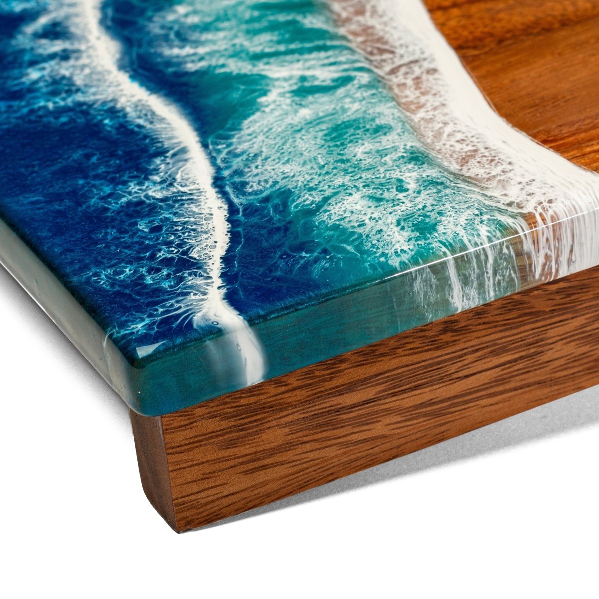 1ft x 2ft Beach Epoxy Resin Wood Compact Travel Cornhole Board Set, - American Cornhole Association