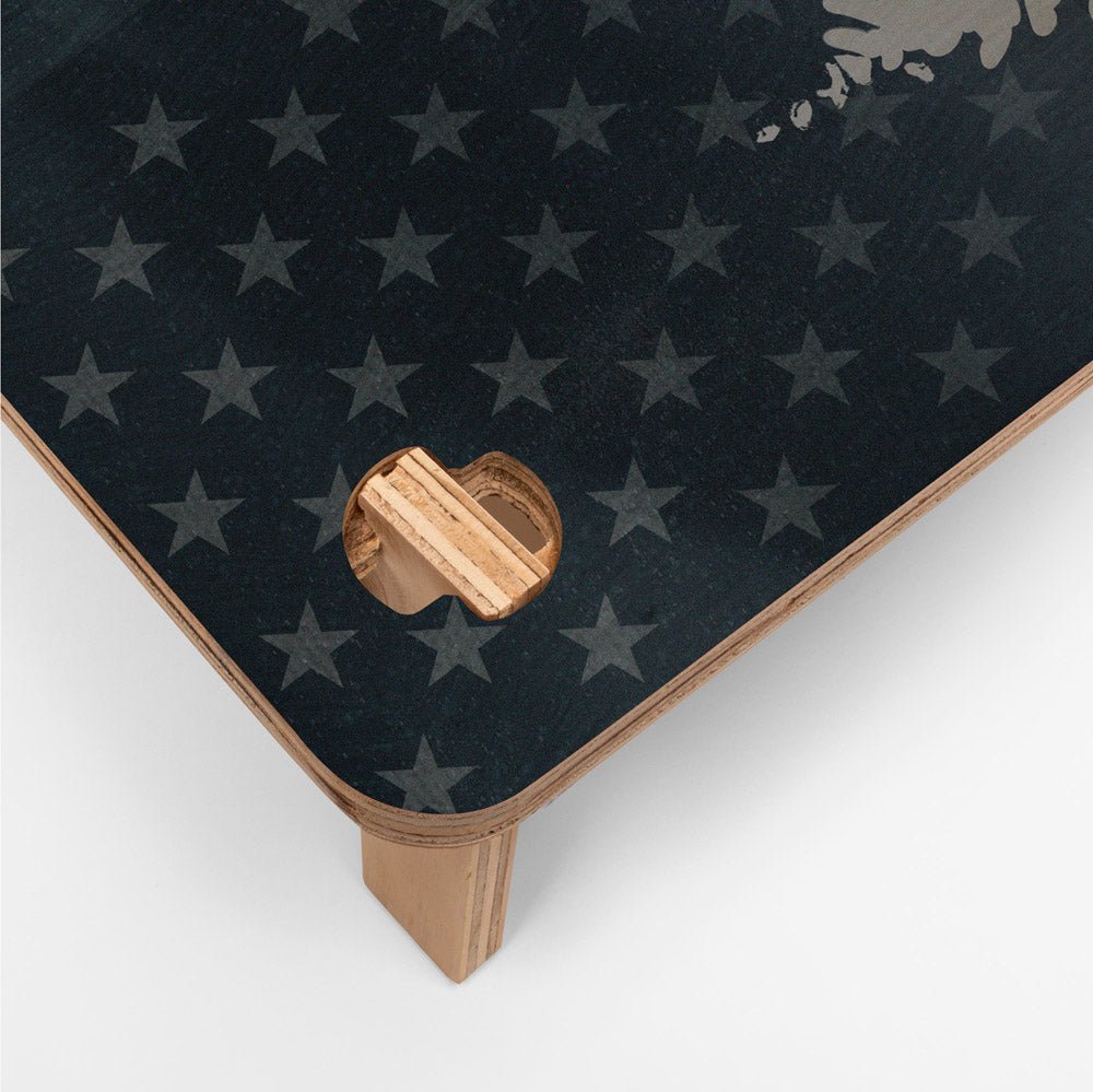 22in x 31in American Sasquatch 1 - Hole Weekender Travel Cornhole Boards, - American Cornhole Association