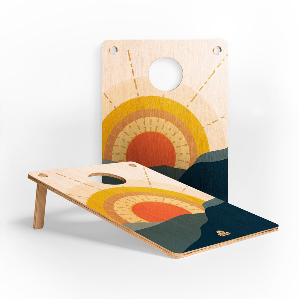 22in x 31in Sunrise 1 - Hole Weekender Travel Cornhole Boards, - American Cornhole Association