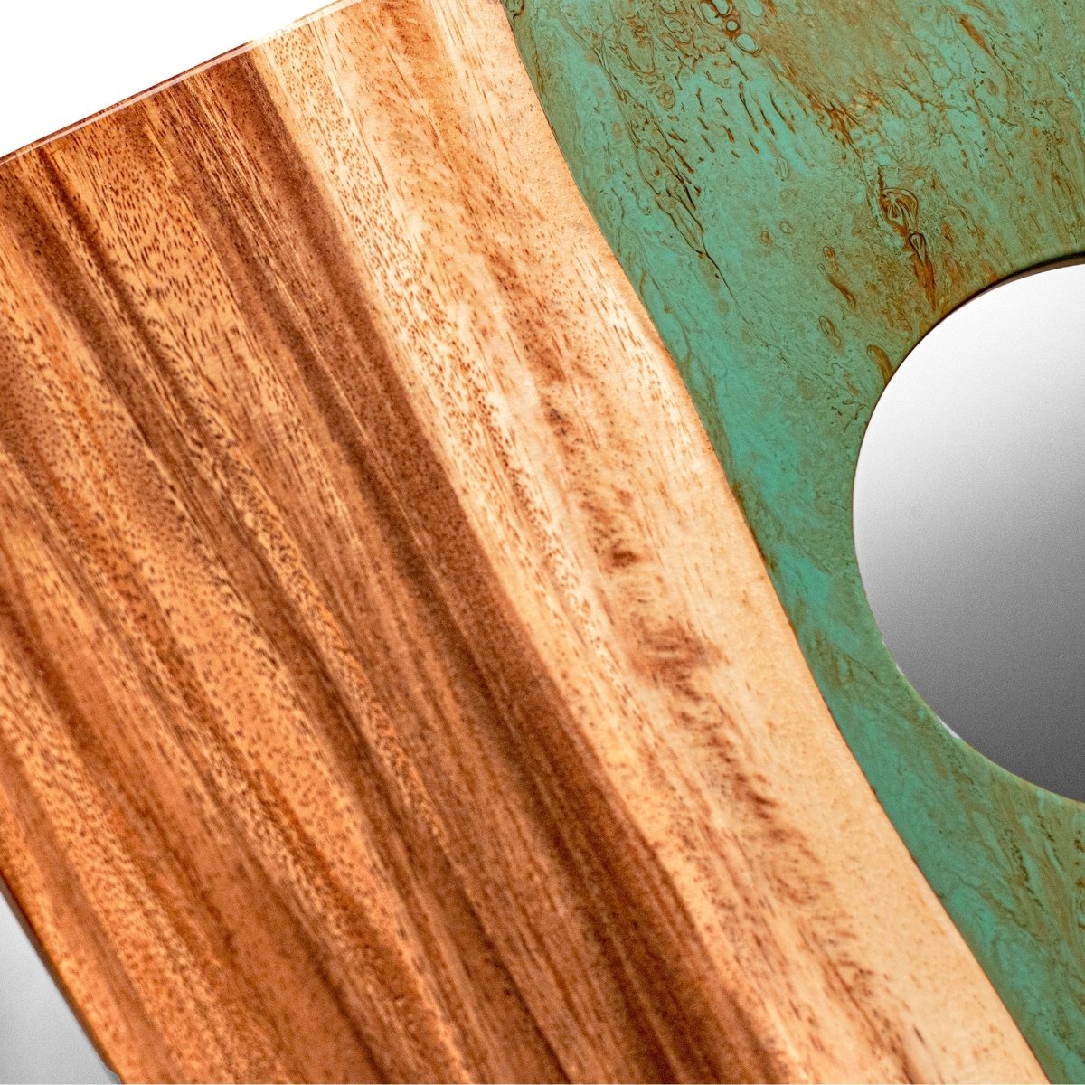 2x4 One of a Kind Teal and Orange Pearl Epoxy Resin Live - Edge Wood Cornhole Boards, - American Cornhole Association