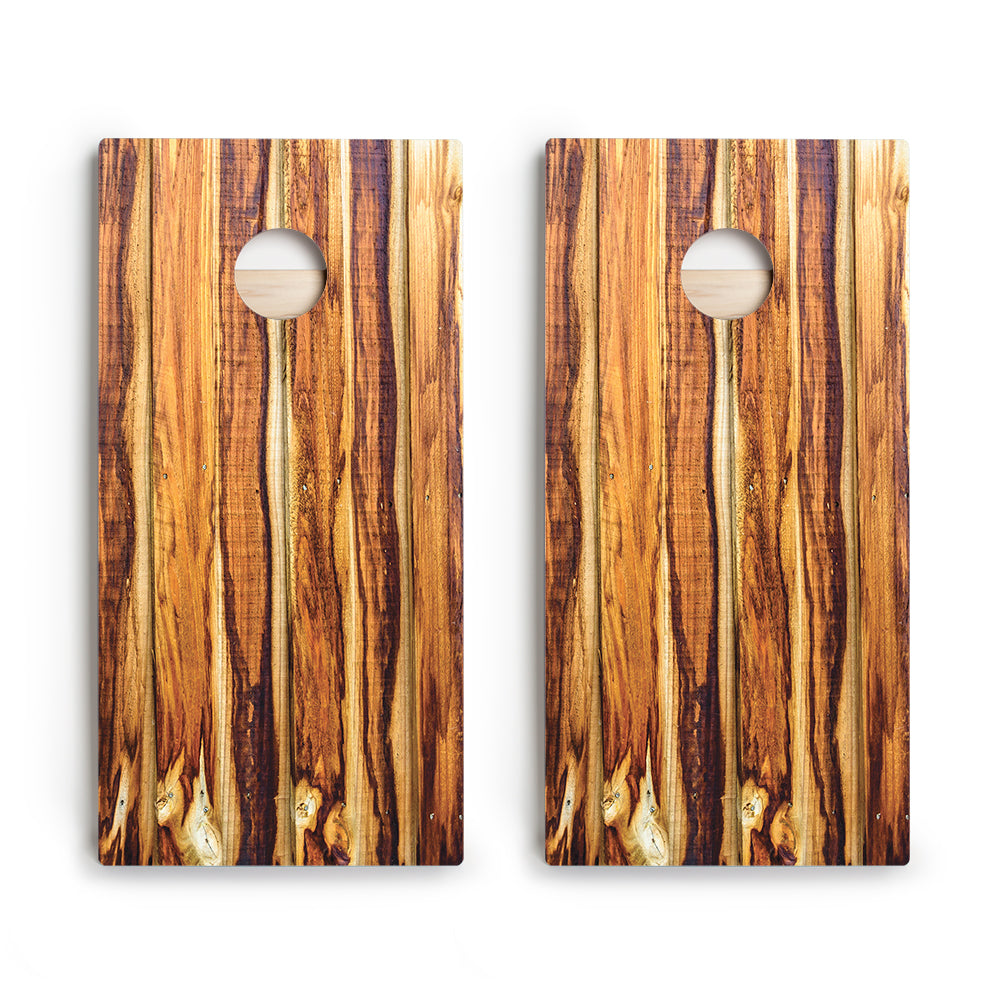 Burnt Wood Star Cornhole Boards