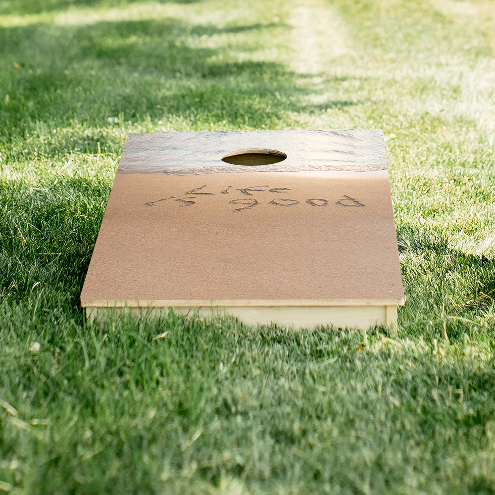 Life Is Good Star Cornhole Boards
