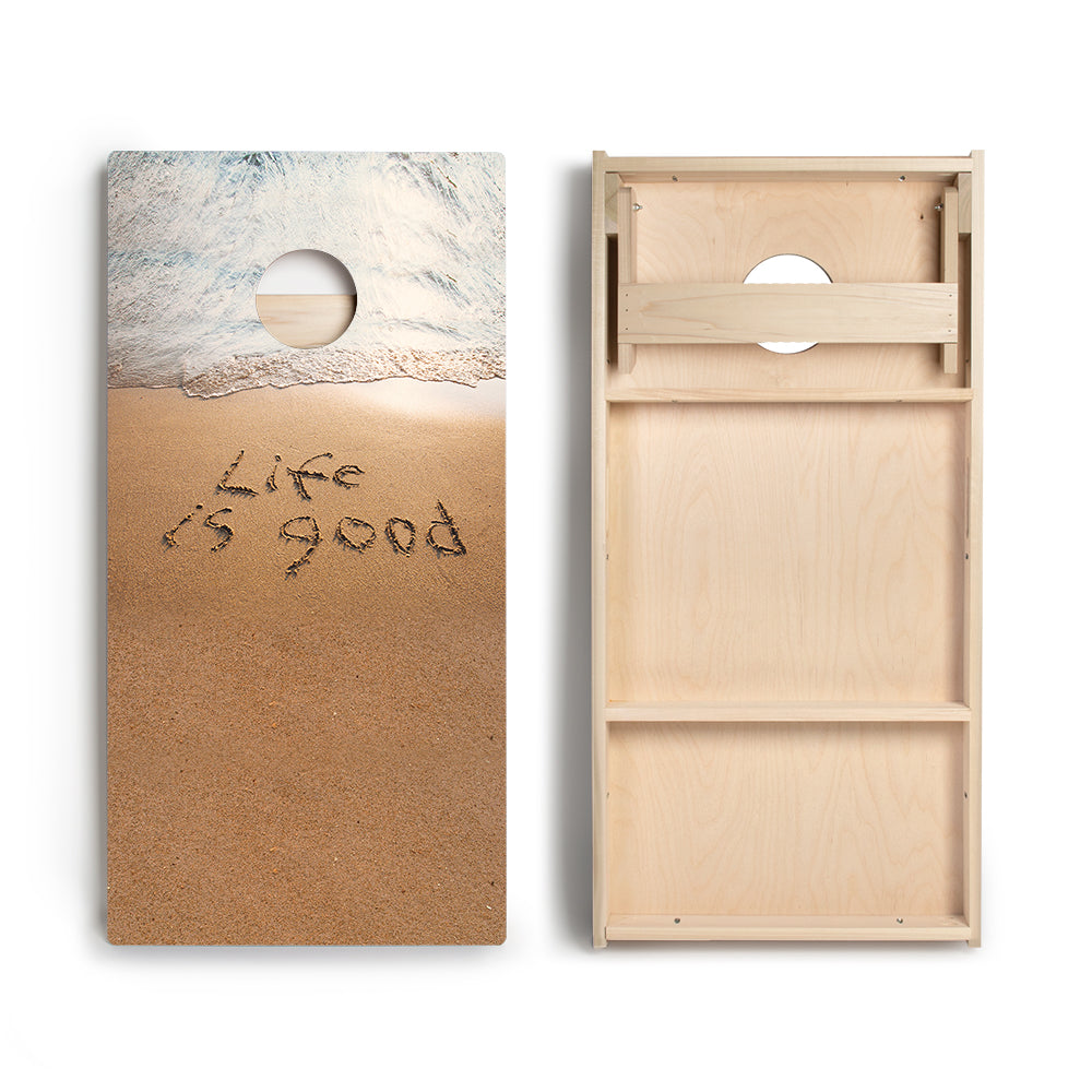 Life Is Good Star Cornhole Boards