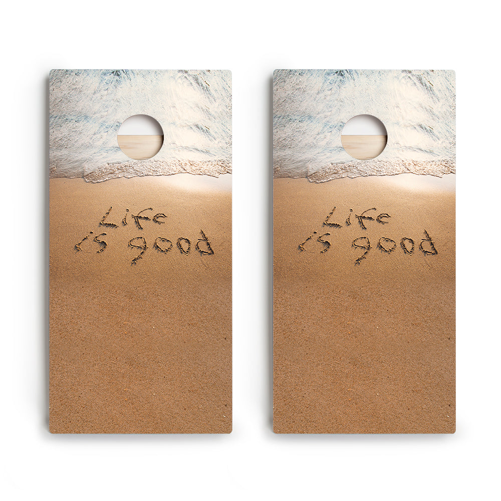Life Is Good Star Cornhole Boards
