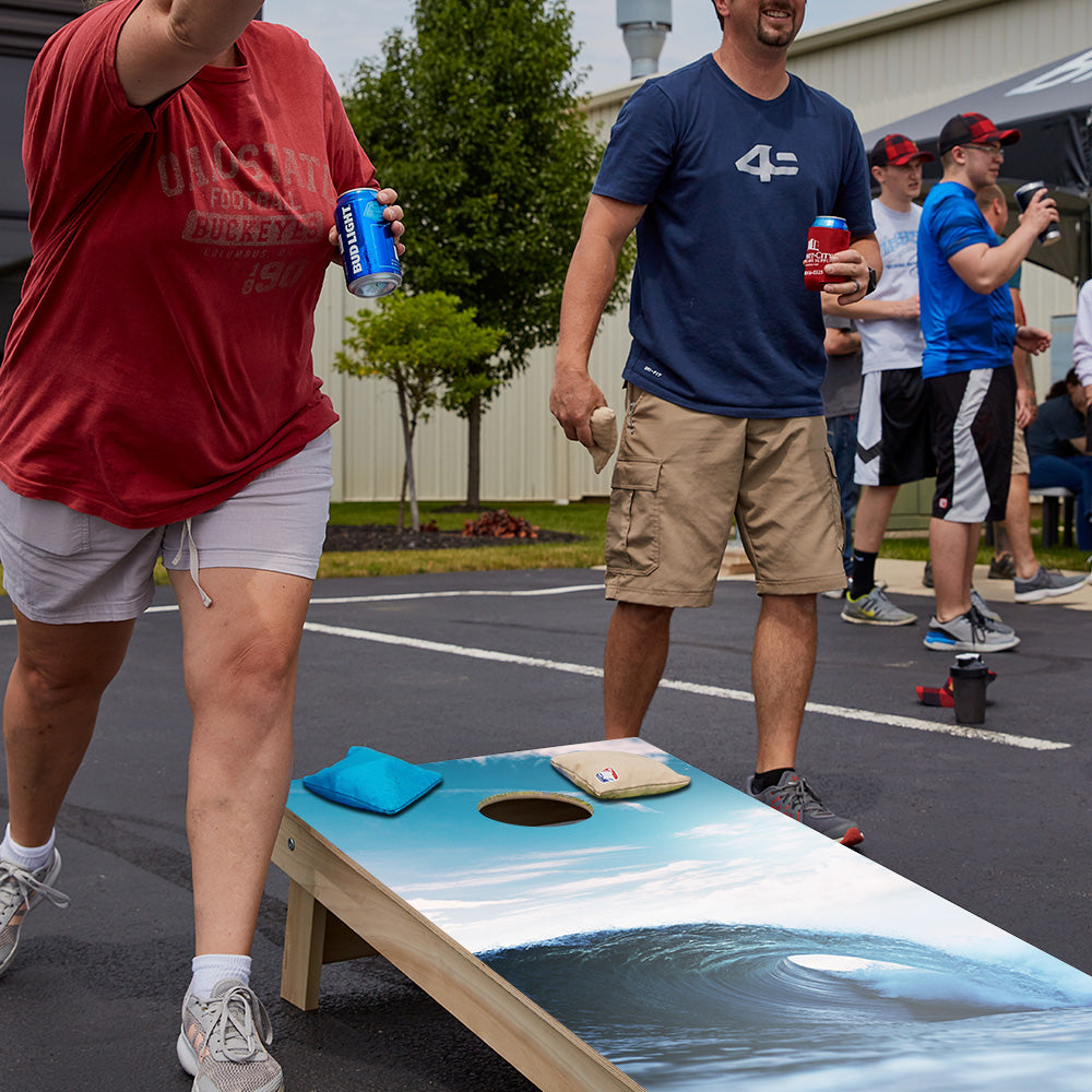 Ocean Wave Star Cornhole Boards