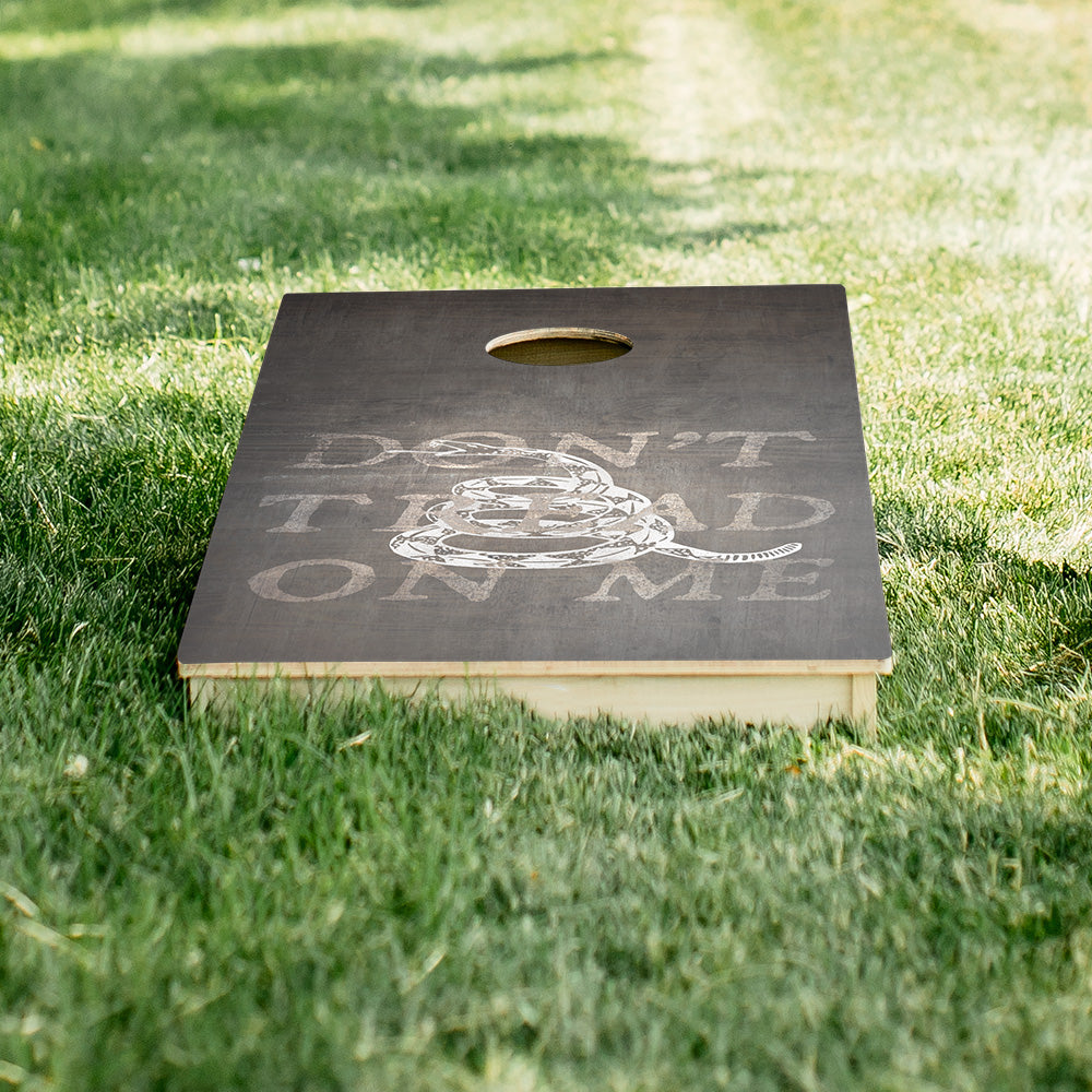 Don’t Tread On Me Black Star Cornhole Boards