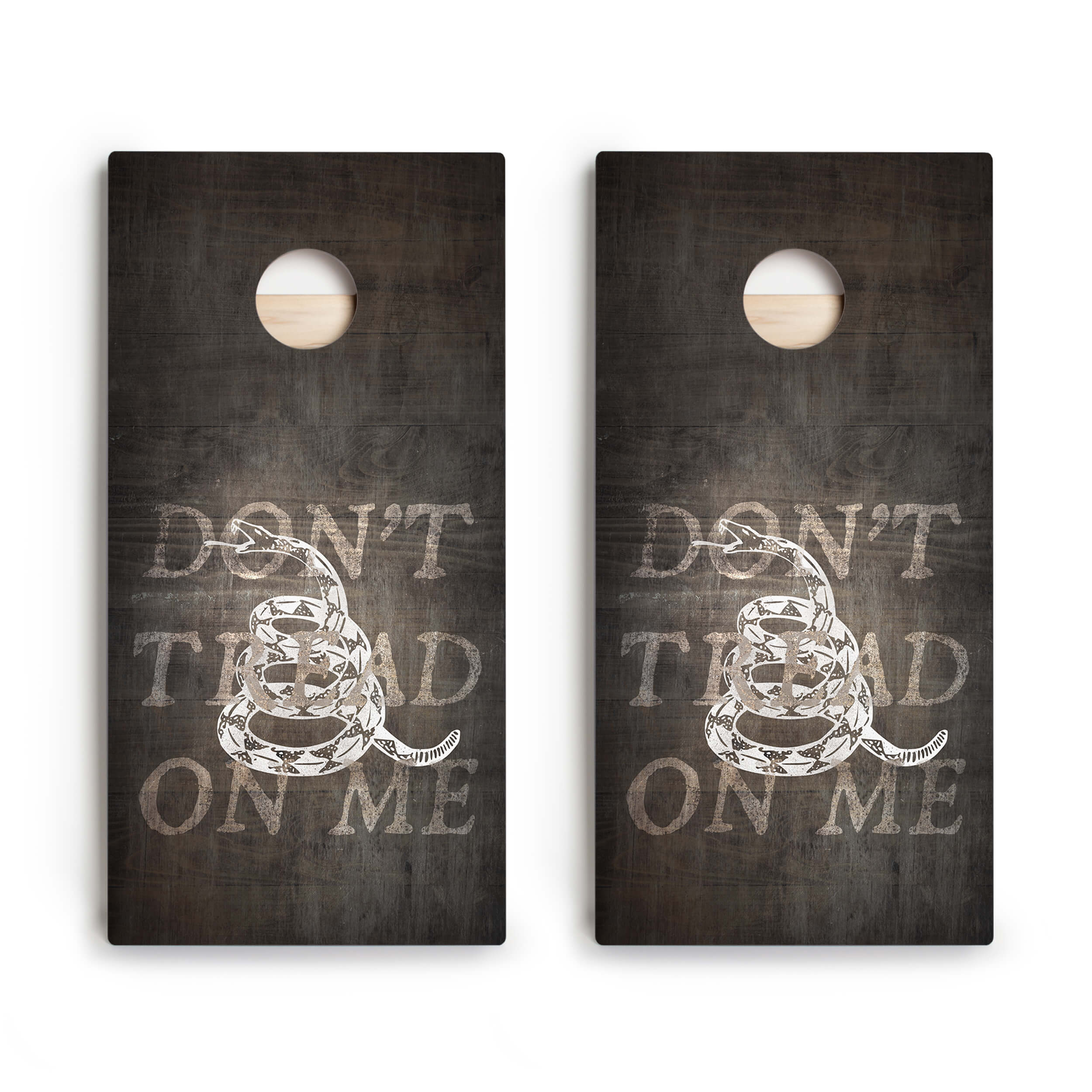 Don’t Tread On Me Black Star Cornhole Boards