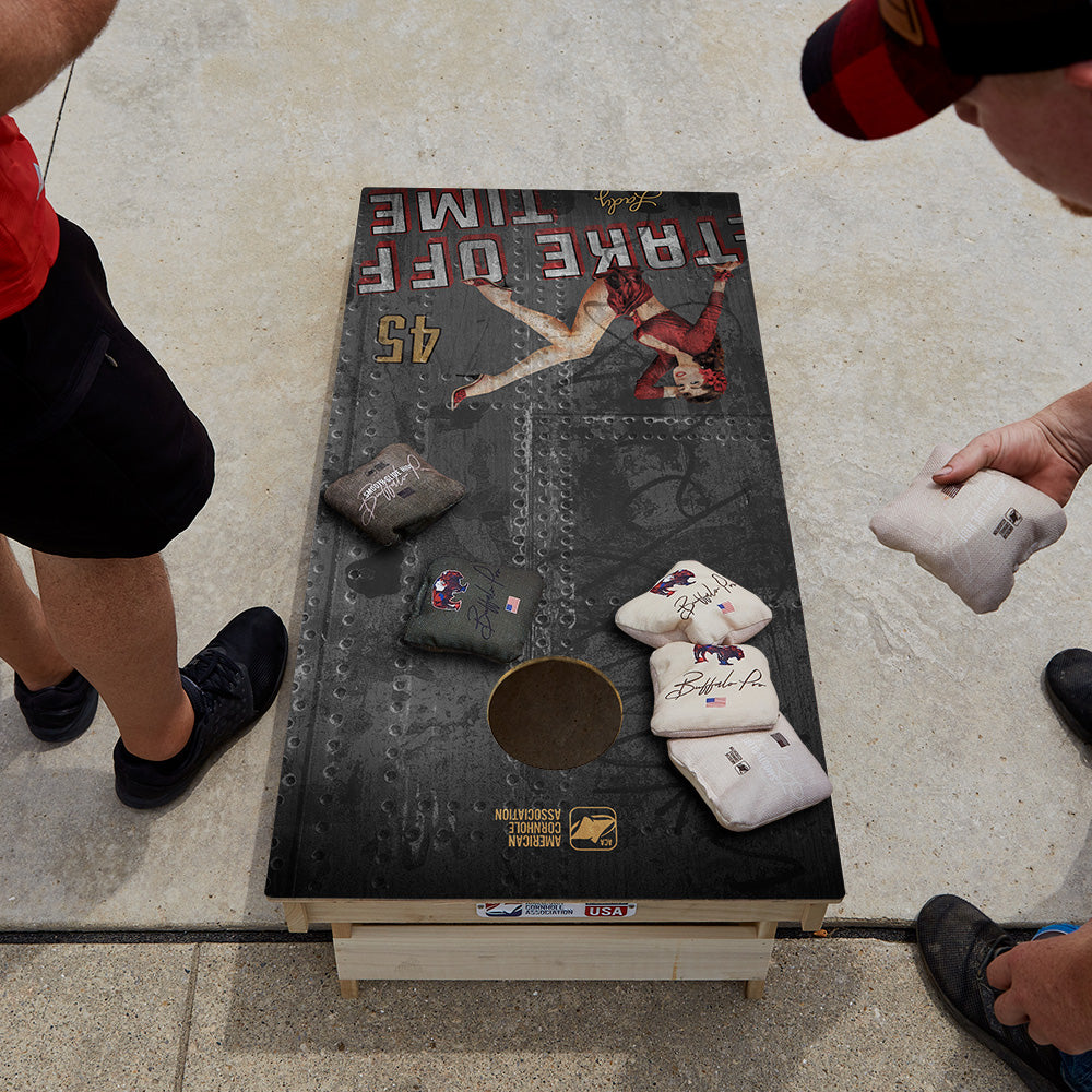 Take Off Time Star Cornhole Boards