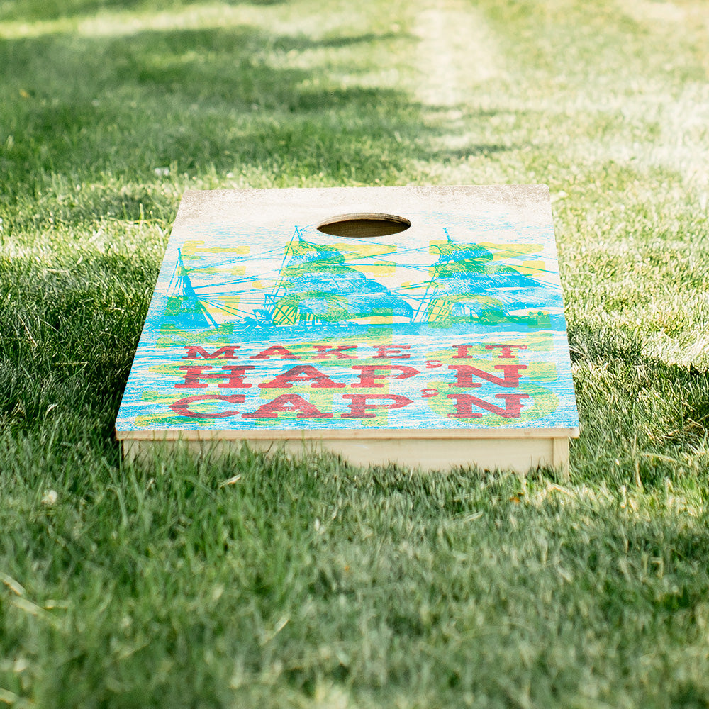 Make It Hap’n Cap’n Star Cornhole Boards