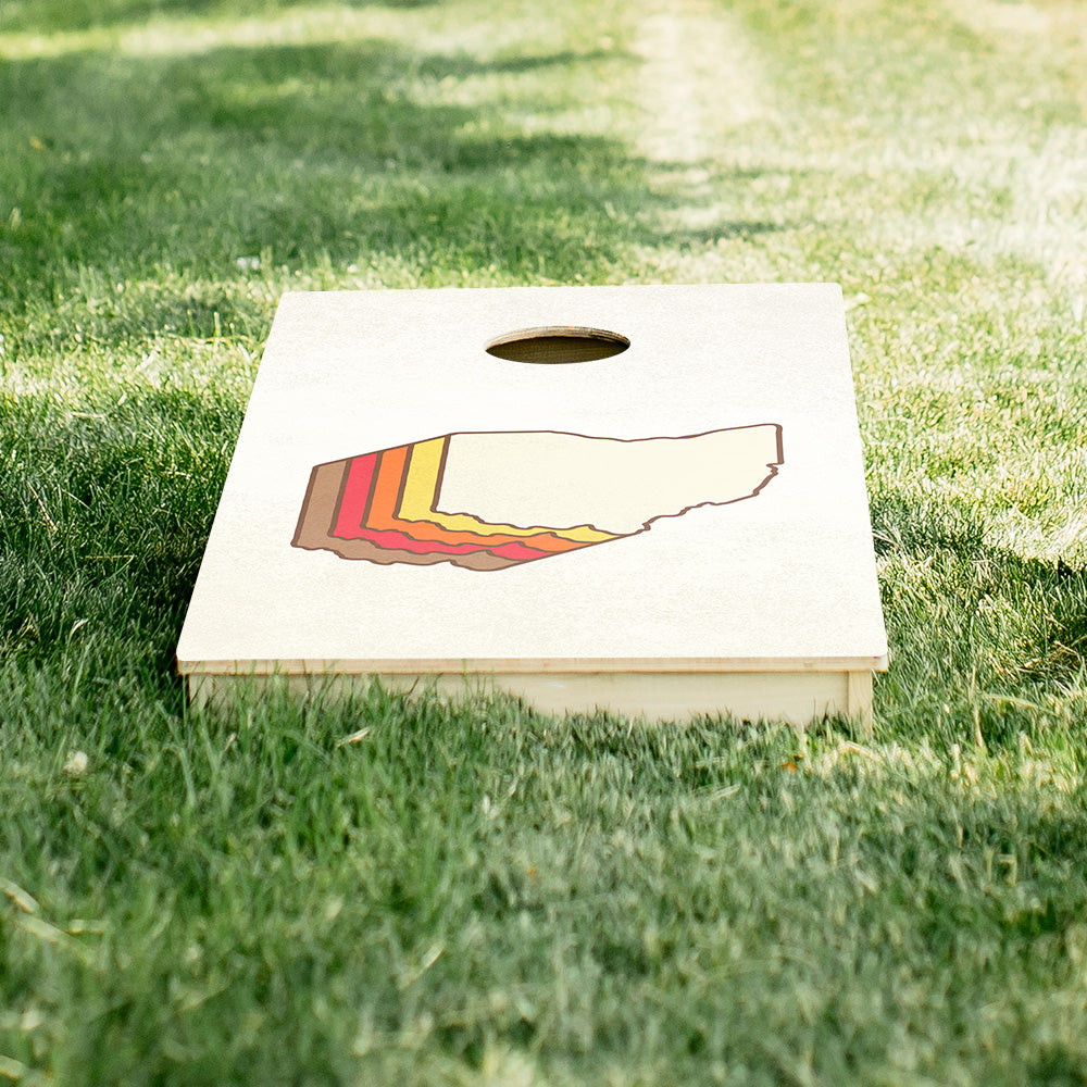 Retro Ohio Star Cornhole Boards