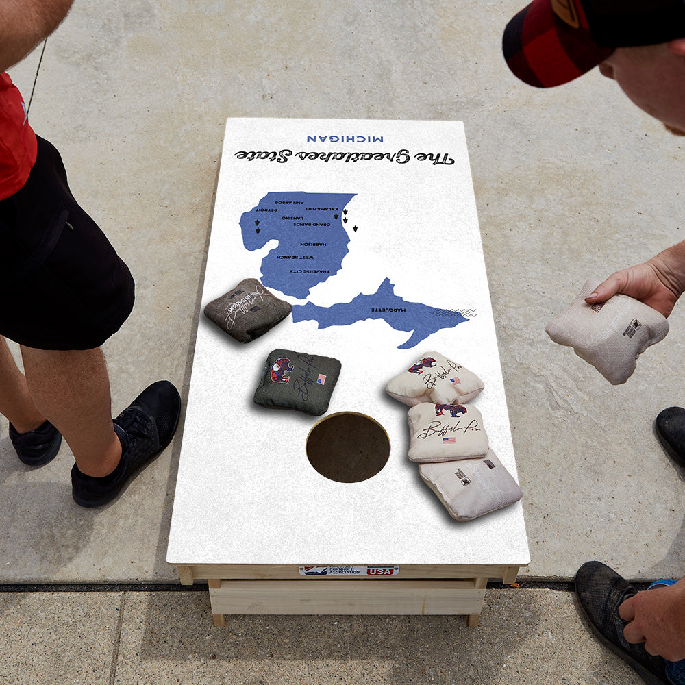 Great Lakes State Star Cornhole Boards