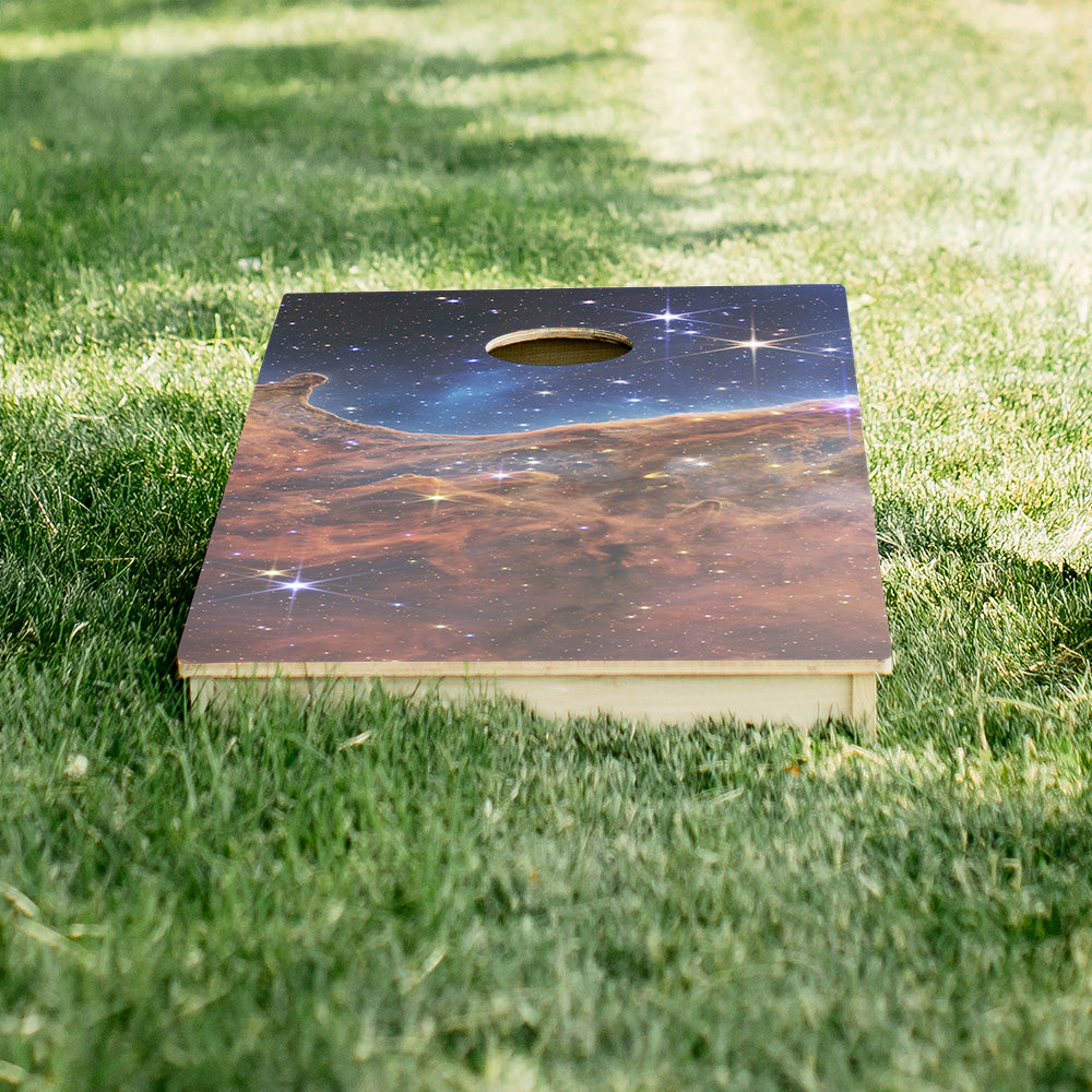 Cosmic Cliffs Star Cornhole Boards