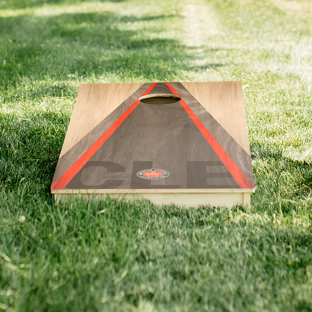 Cleveland Football Gameday Classic Triangle Star Cornhole Boards