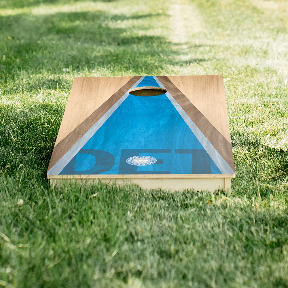 Detroit Football Gameday Classic Triangle Star Cornhole Boards