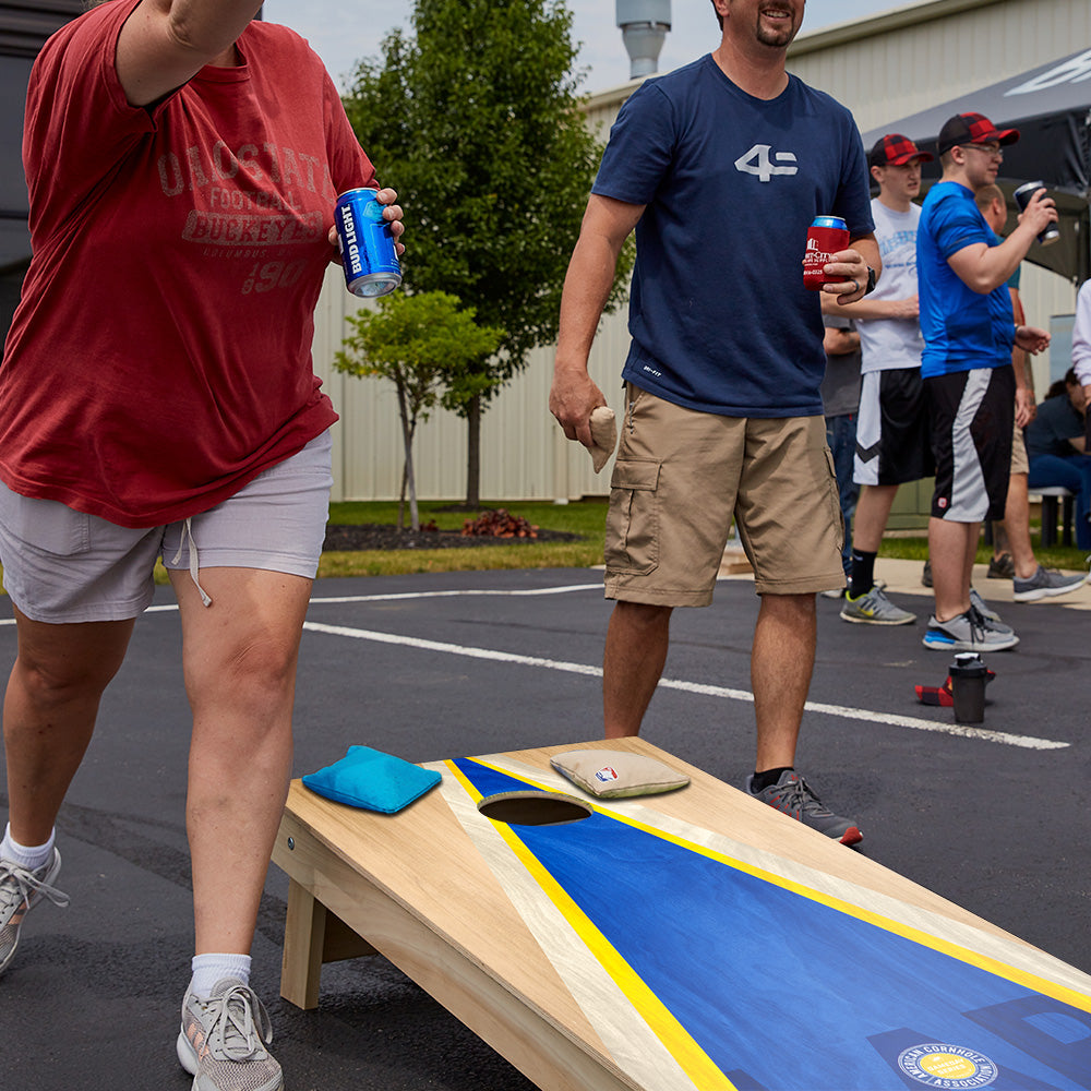 Los Angeles LAR Football Gameday Classic Triangle Star Cornhole Boards