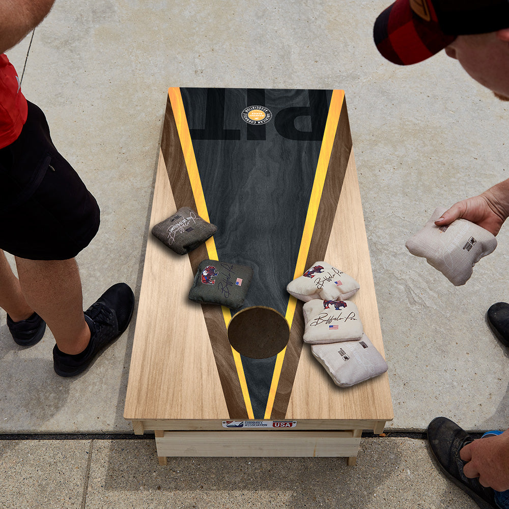 Pittsburgh Football Gameday Classic Triangle Star Cornhole Boards