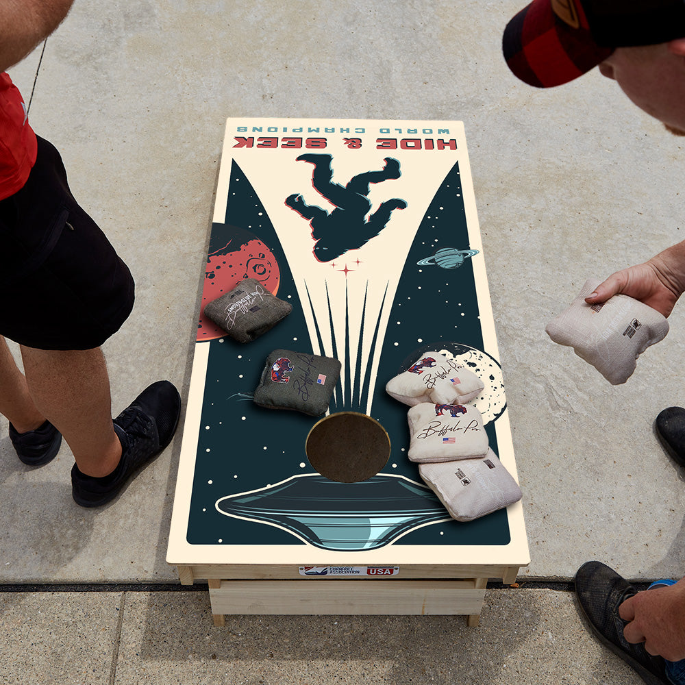 Hide & Seek Sasquatch Star Cornhole Boards