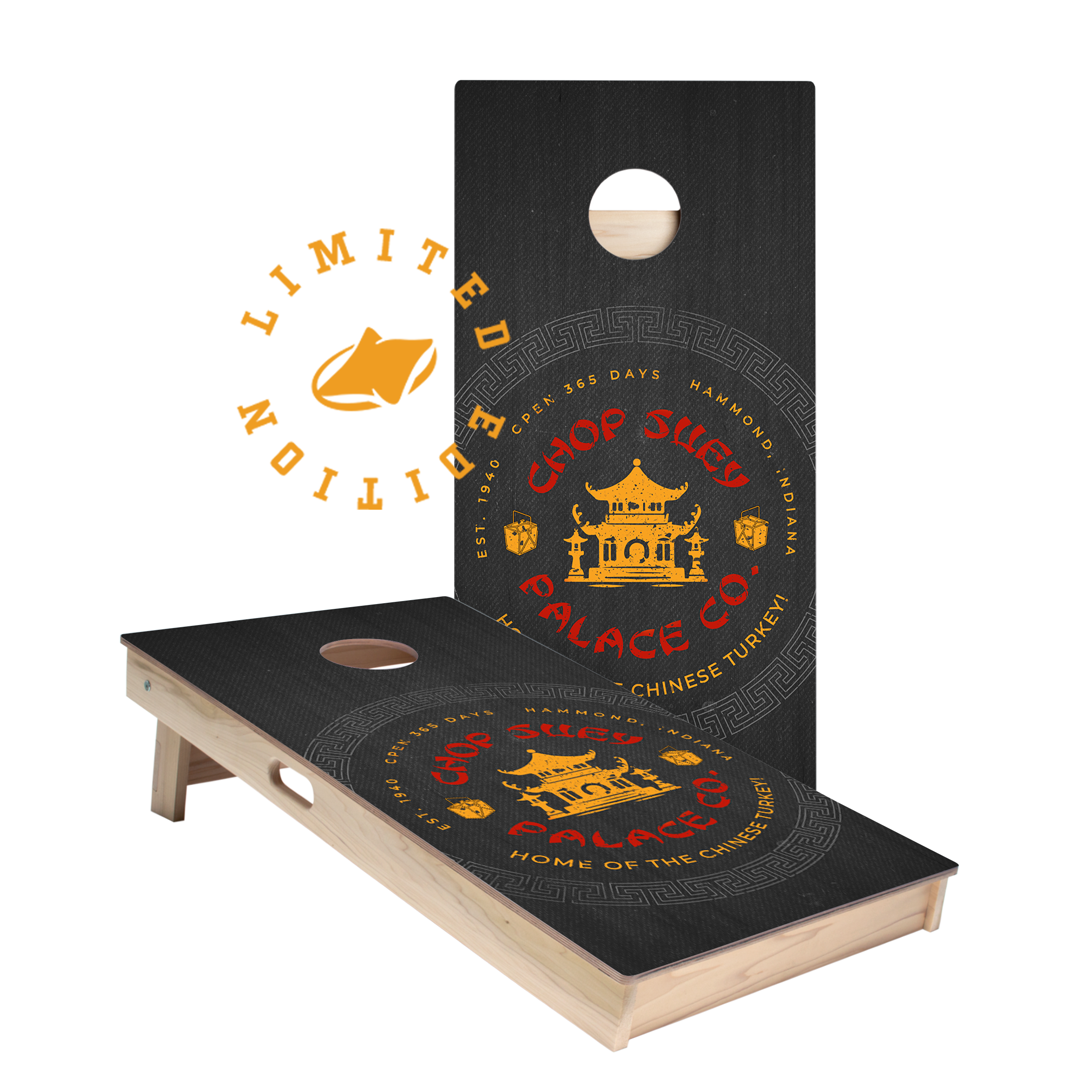 Chop Suey Palace Limited Edition Star Cornhole Boards | 12.25 Drop