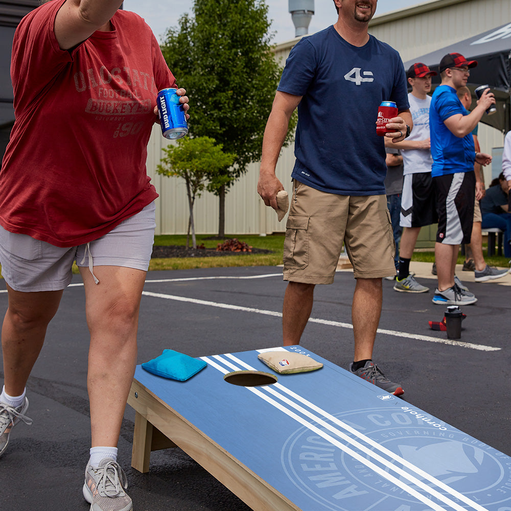 ACA Logo Racer Stripes Star Cornhole Boards