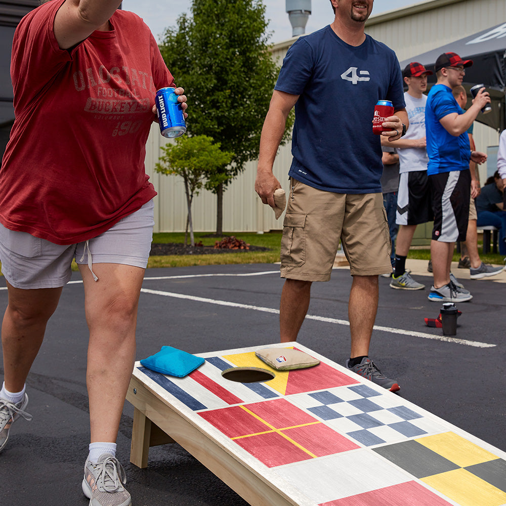Nautical Flags Star Cornhole Boards
