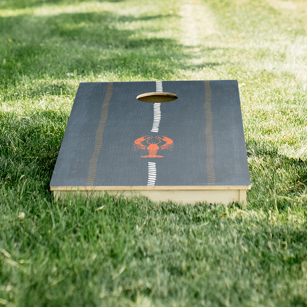 Coastal Lobster Lines Star Cornhole Boards