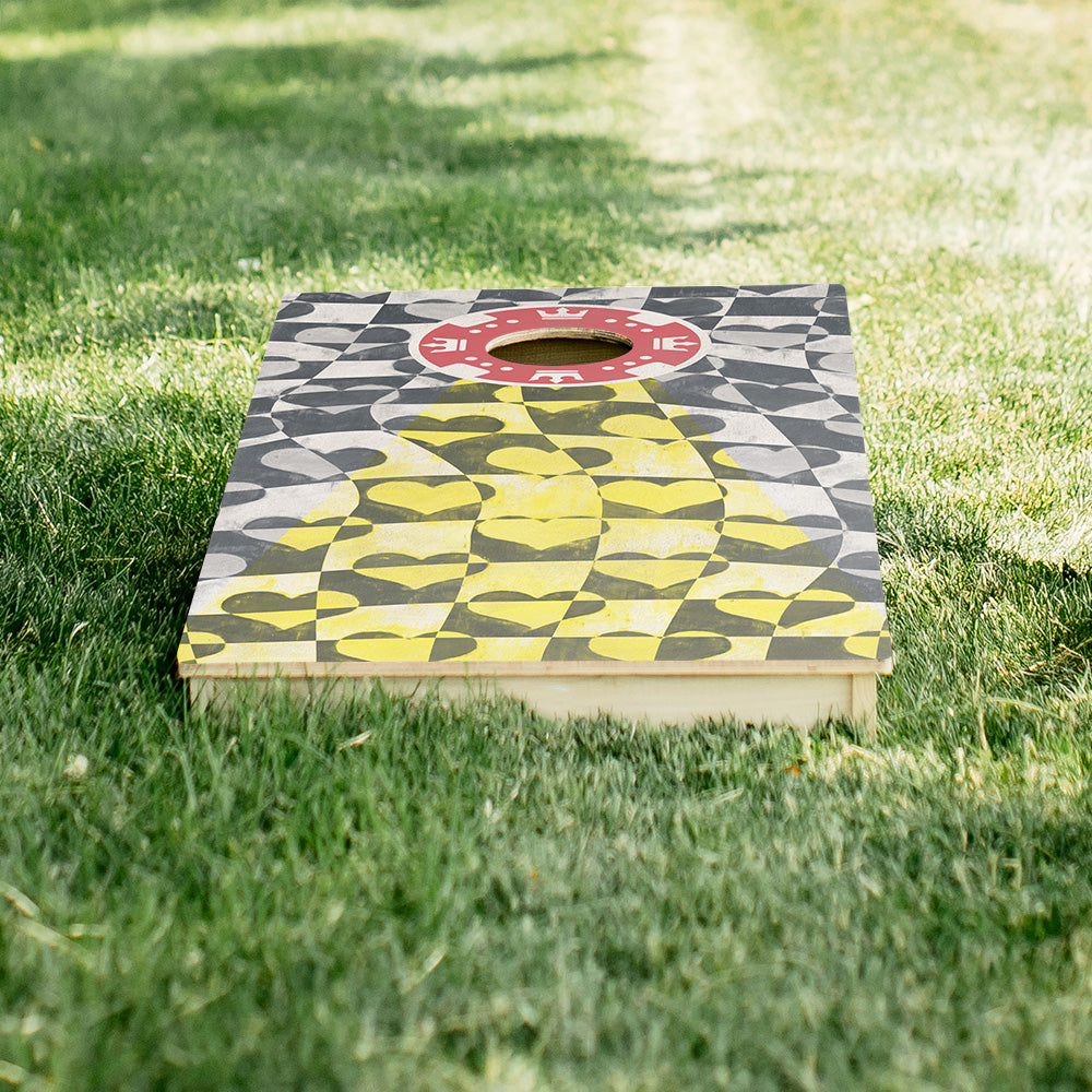 Poker Hearts Limited Edition Star Cornhole Boards | 02.25 Drop