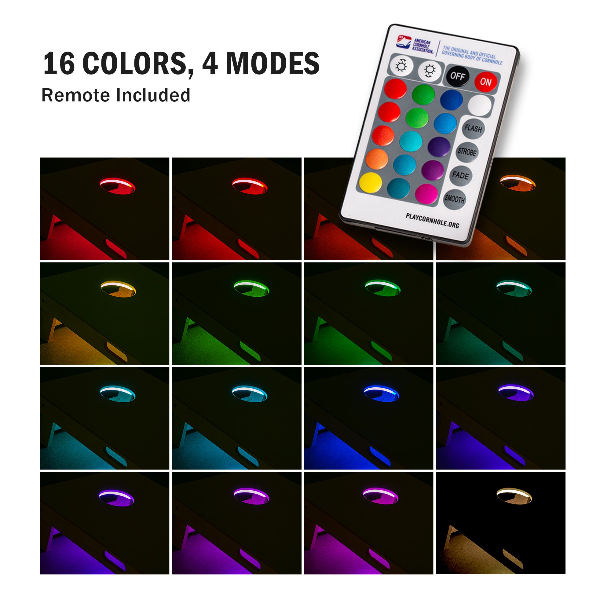 Mini Eclipse LED Cornhole Boards Lighting Kit