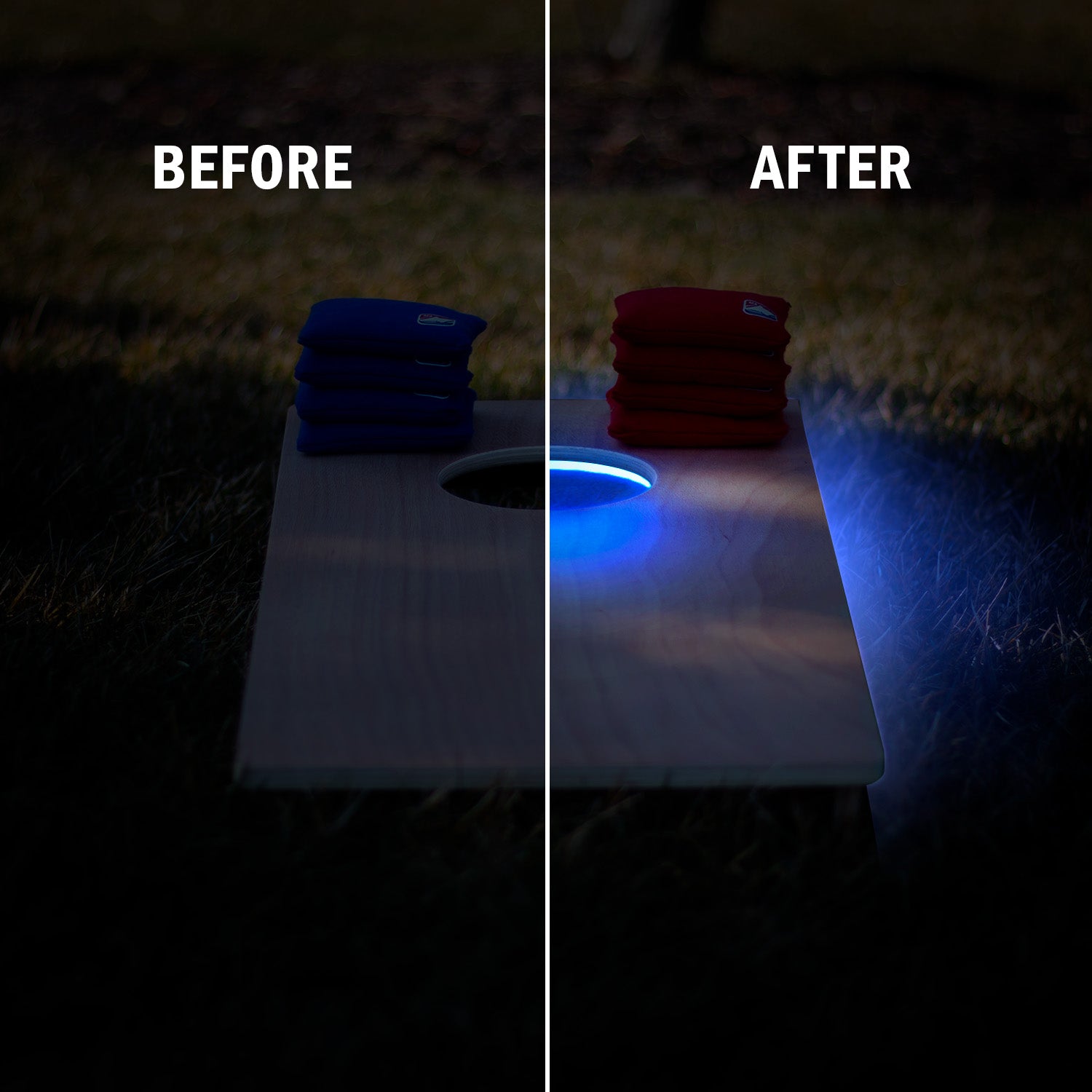 Mini Eclipse LED Cornhole Boards Lighting Kit