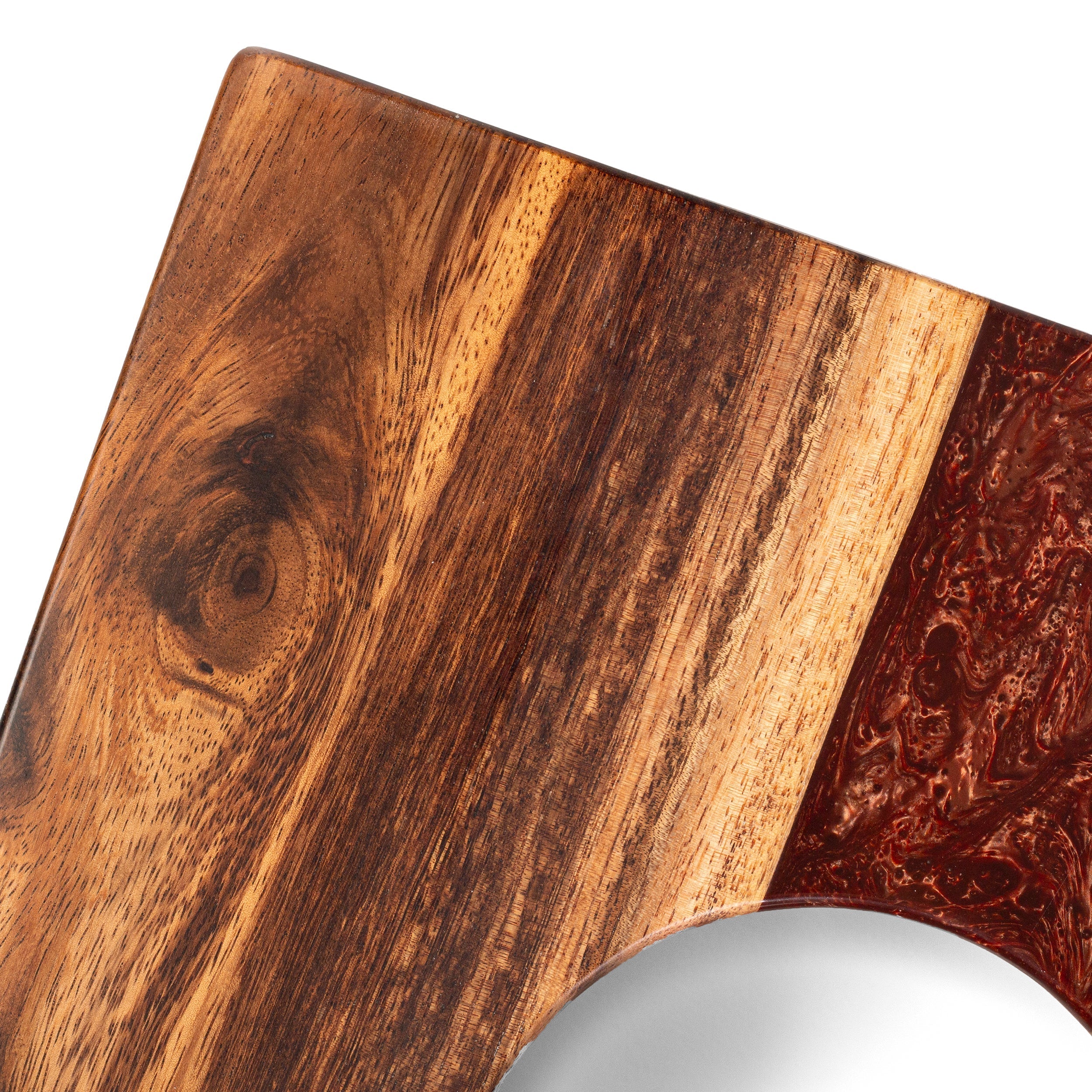 1ft x 2ft One of a Kind Bronze Pearl Epoxy Resin Wood Compact Travel Cornhole Board Set
