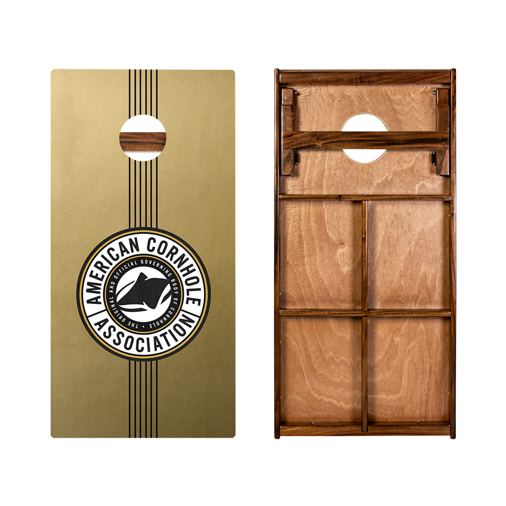 Gold Champ Stripes Gold Series Cornhole Boards