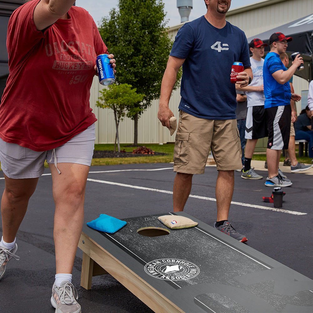 ACA Logo Black Grunge Star Cornhole Boards - ACA - 000513 | American Cornhole Association