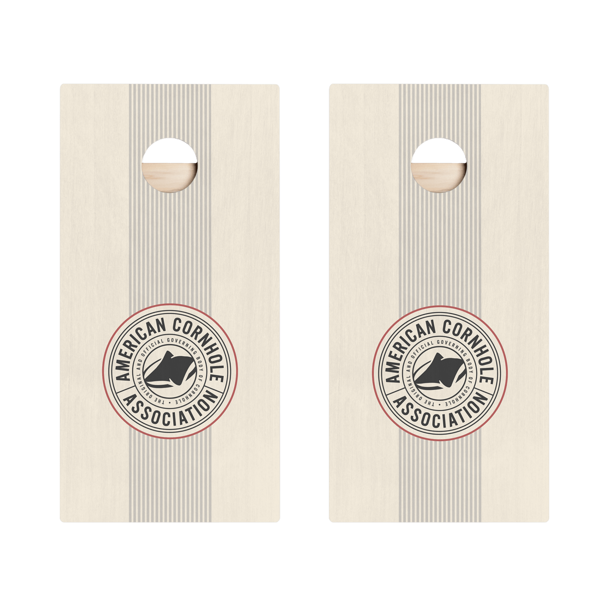 ACA Logo Smooth Racer Star Cornhole Boards, - American Cornhole Association