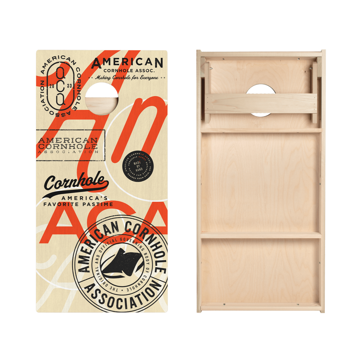 ACA Vintage Logos Cornhole Boards, - American Cornhole Association