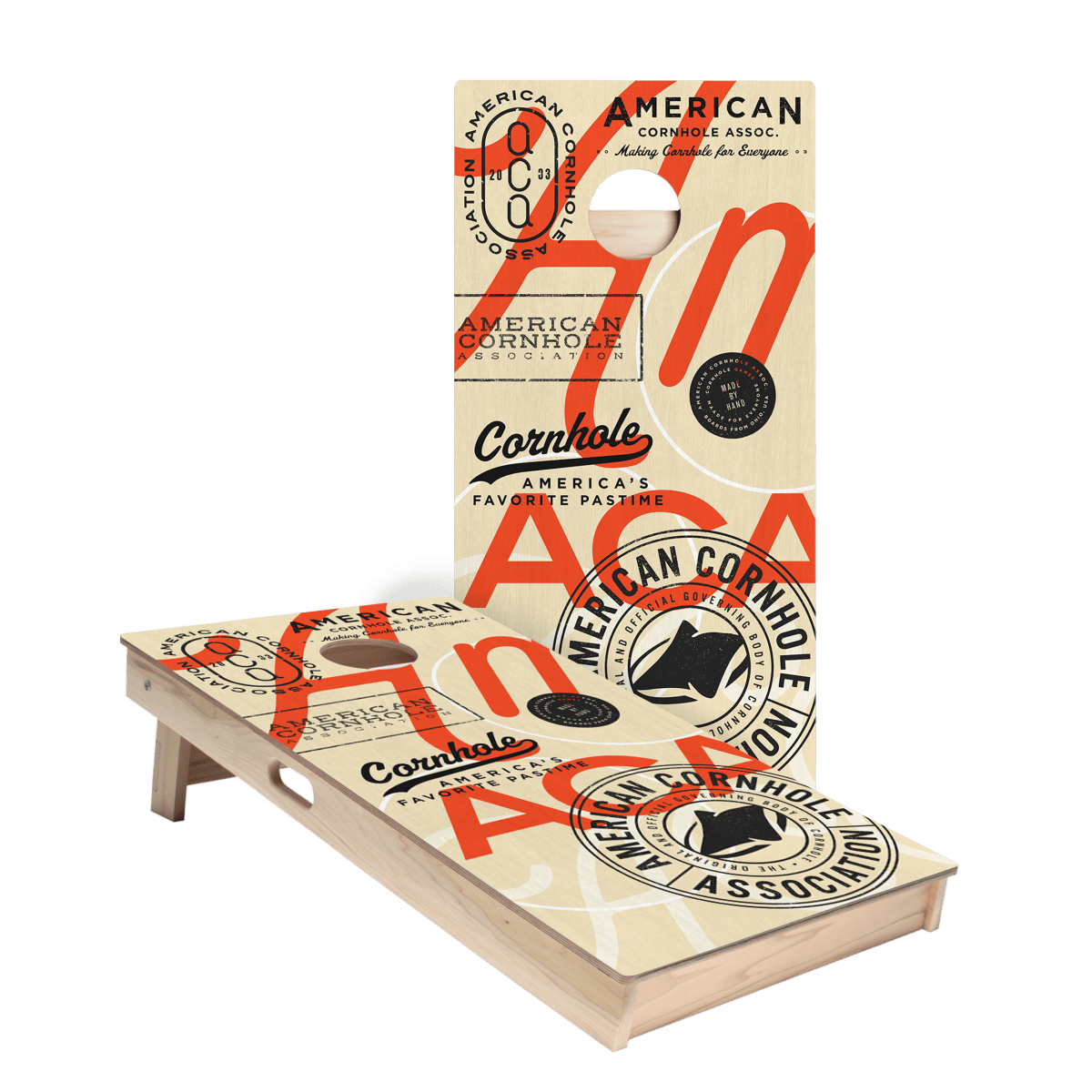 ACA Vintage Logos Cornhole Boards, - American Cornhole Association