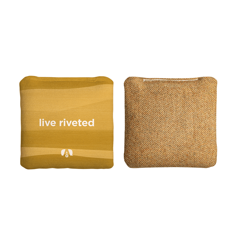 Airstream Live Riveted Yellow Synergy Soft Cornhole Bags, Yellow - American Cornhole Association