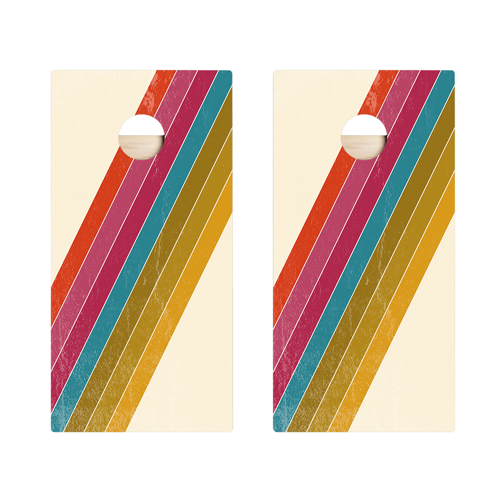 Angled Center Stripes Star Cornhole Boards, - American Cornhole Association