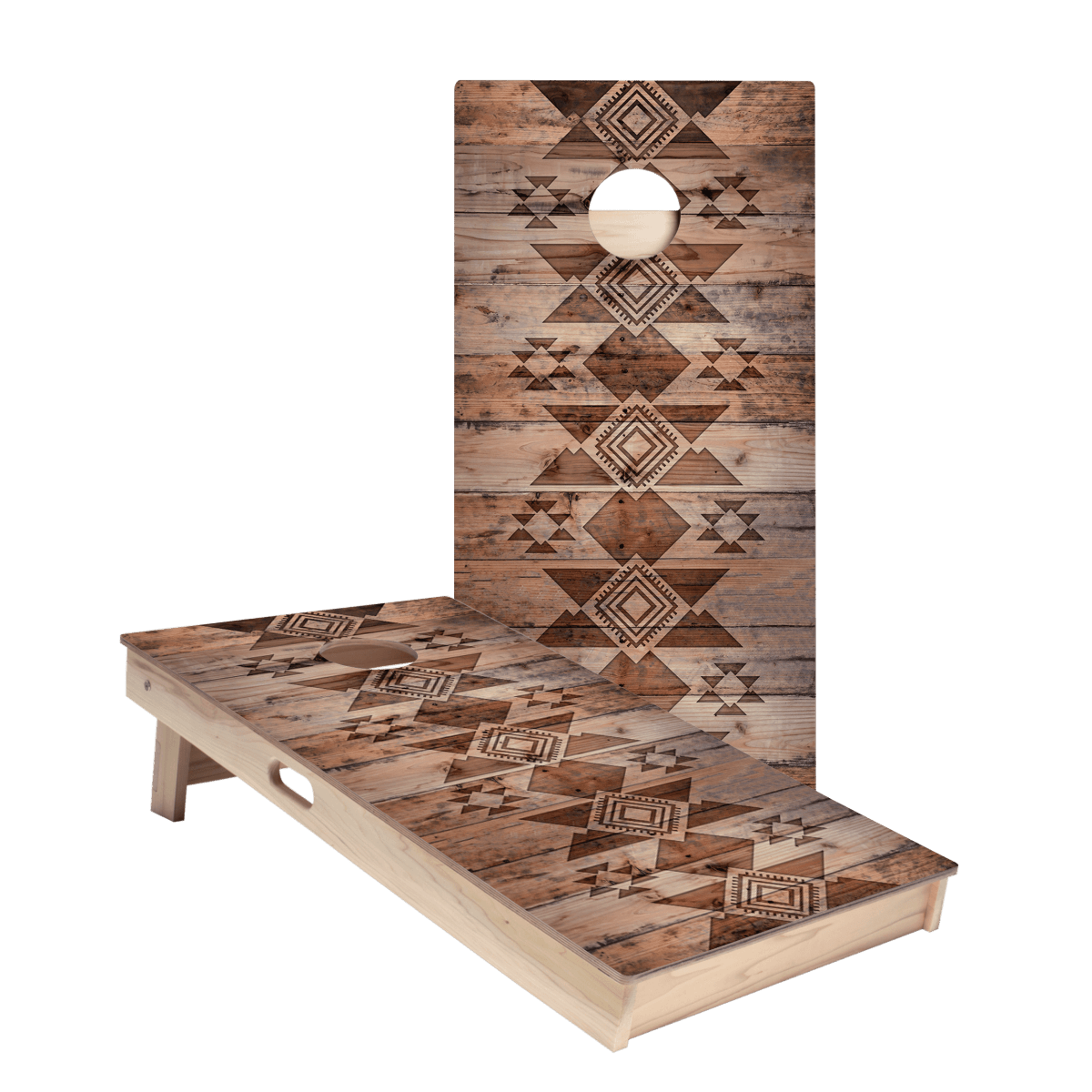Aztec Wood Star Cornhole Boards, - American Cornhole Association