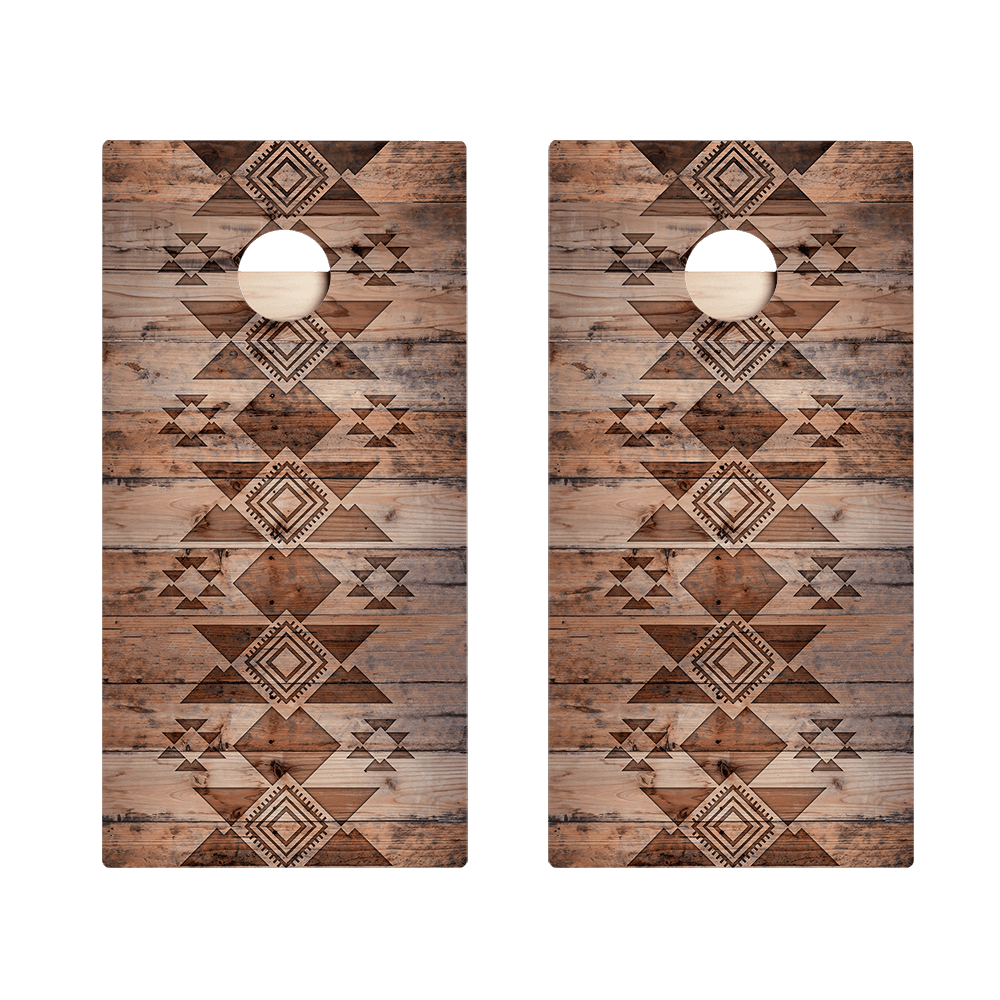 Aztec Wood Star Cornhole Boards, - American Cornhole Association