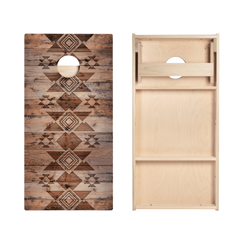 Aztec Wood Star Cornhole Boards, - American Cornhole Association