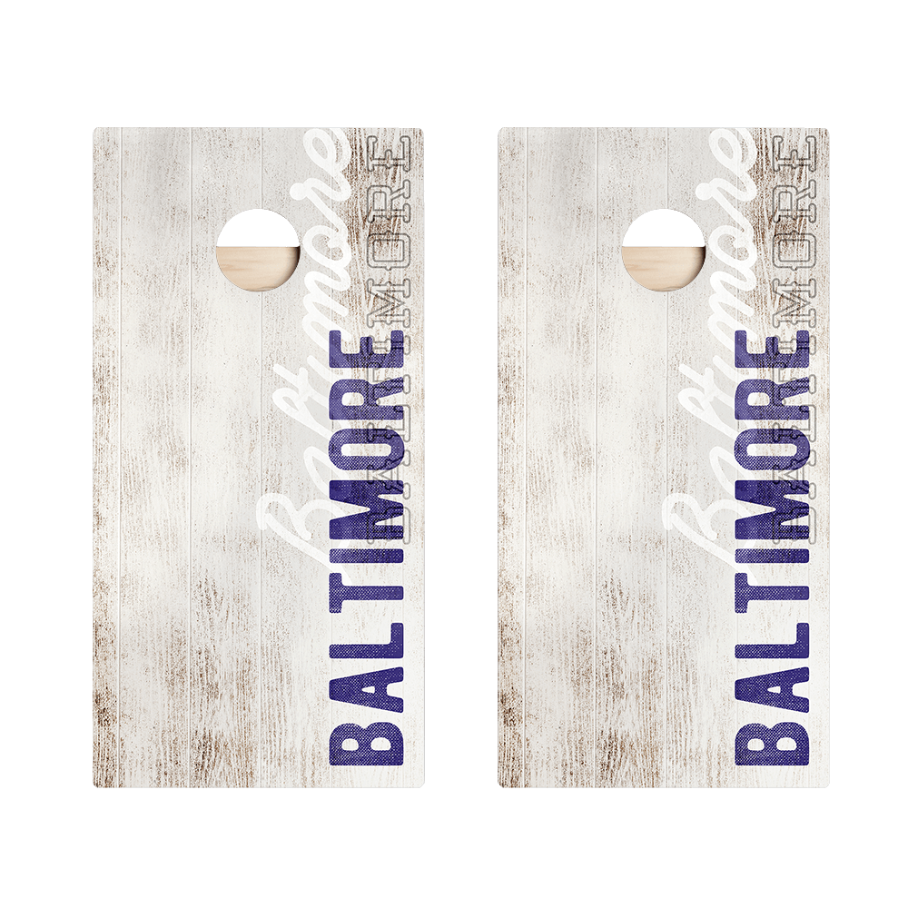 Baltimore Football Vintage Gameday Star Cornhole Boards, - American Cornhole Association