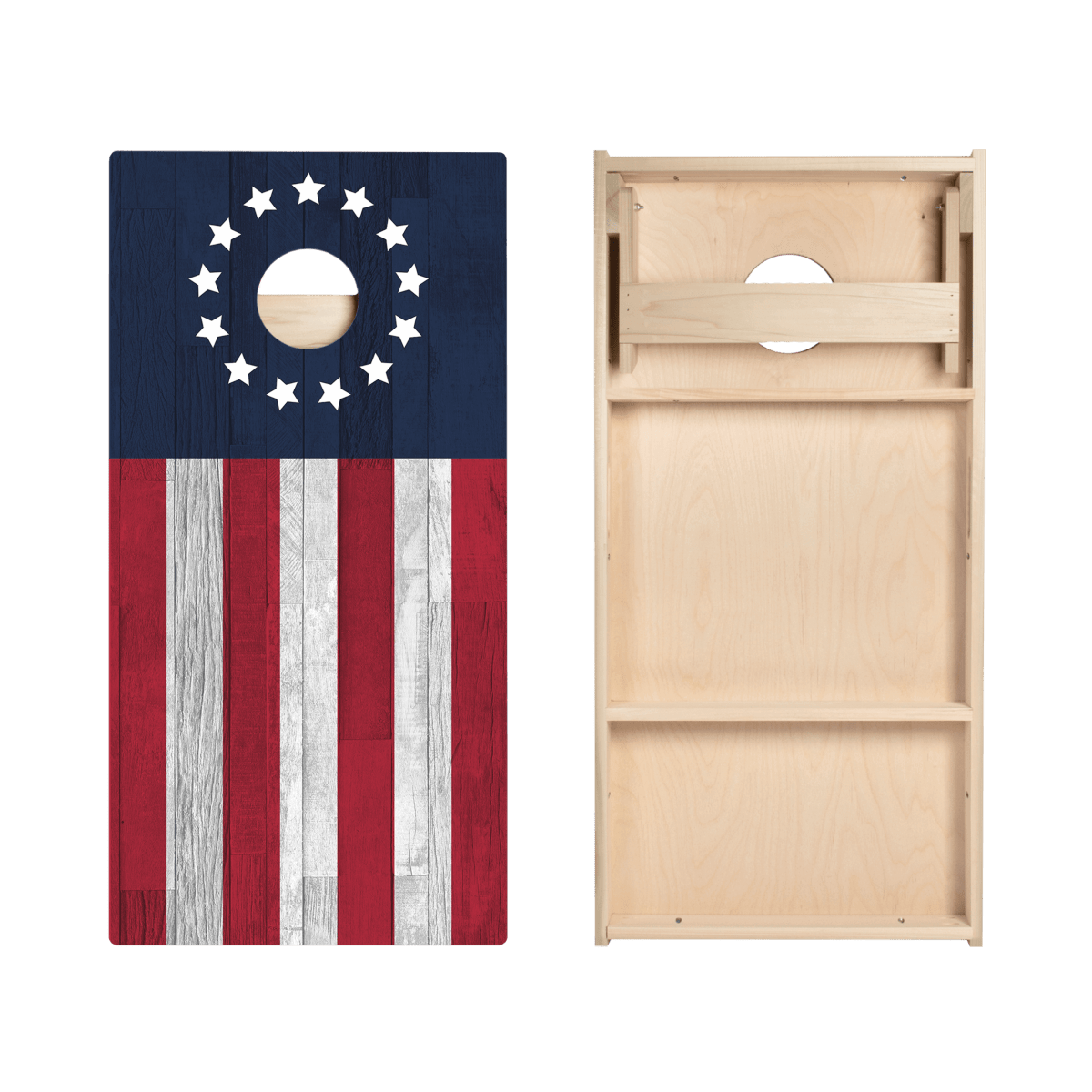 Betsy Ross Flag Star Cornhole Boards, - American Cornhole Association